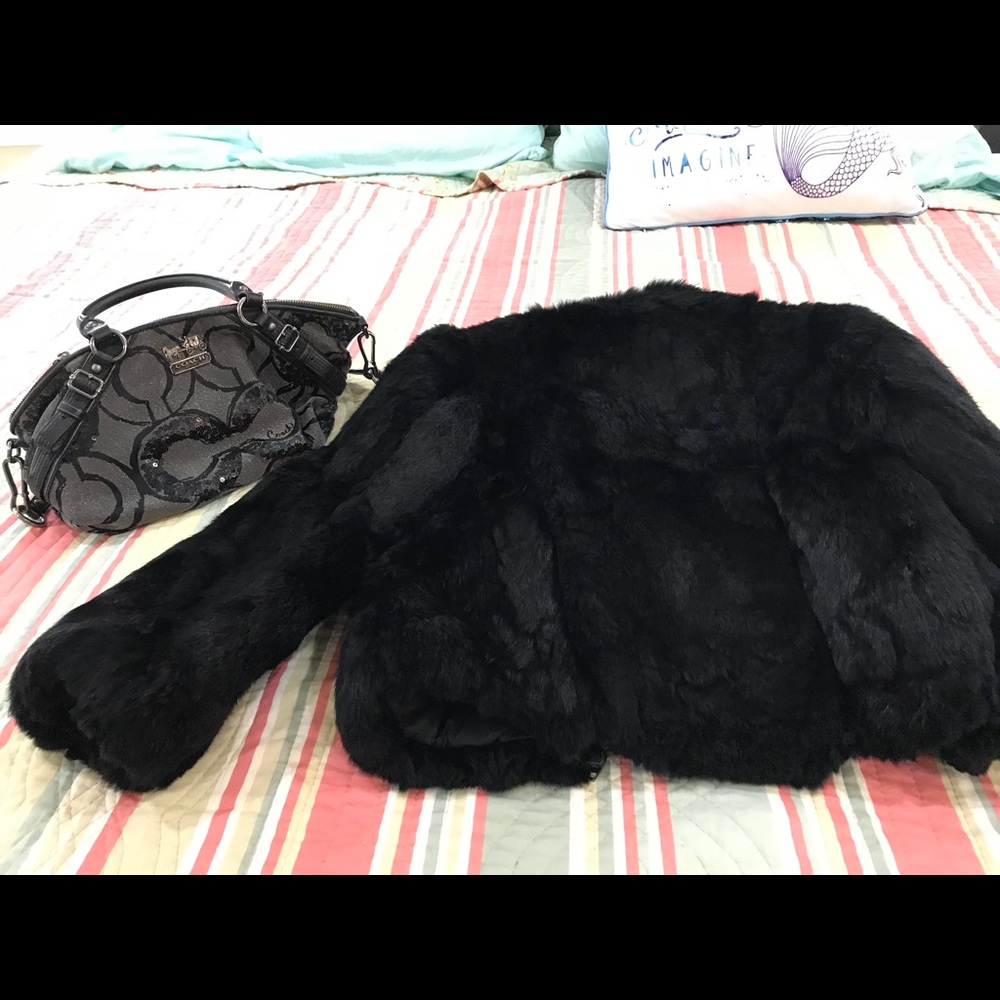 Rabbit fur jacket - Picture 2 of 3